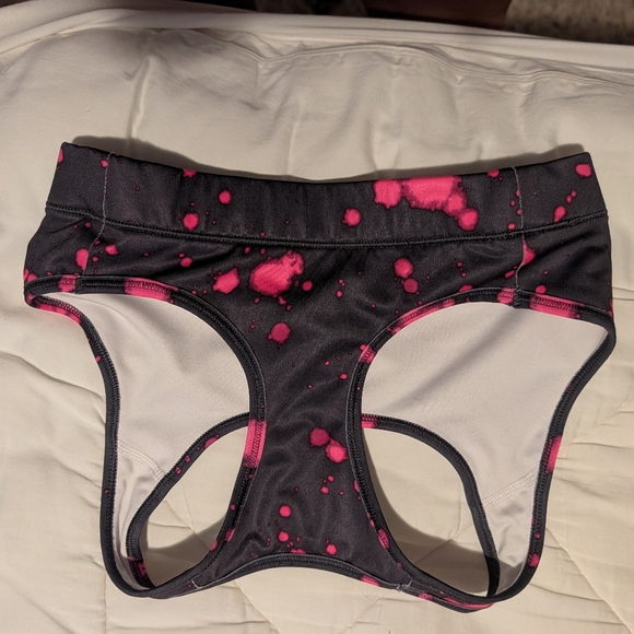 Nike Neon Pink Splatter Paint Sports Bra - Picture 2 of 2